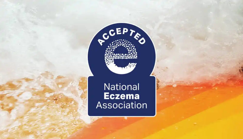 Image with Accepted by National Eczema Association badge.