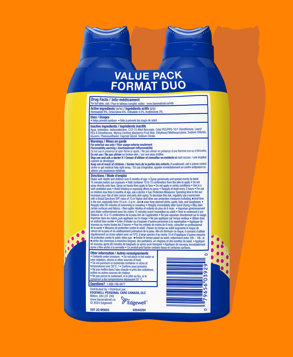 Banana Boat® Kids Tear Free Sunscreen Spray SPF 50+ Twin Pack
