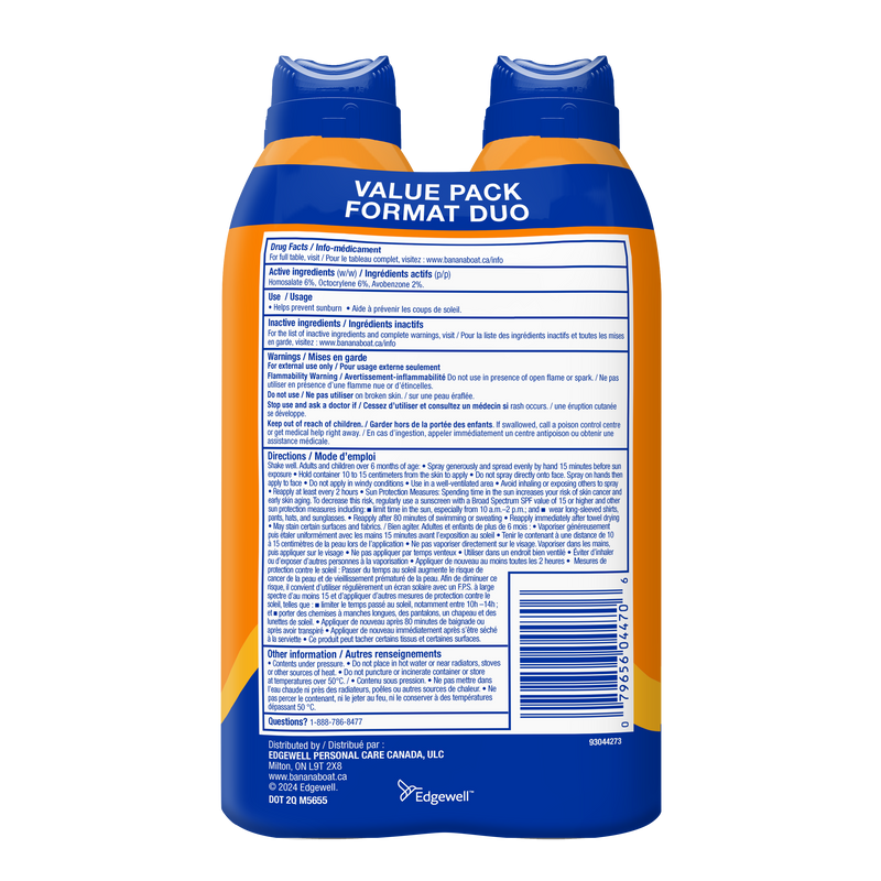 Banana Boat® Ultra Sport™ Sunscreen Spray SPF 30 Twin Pack