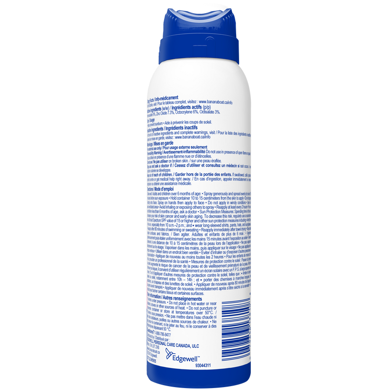 Écran solaire Simply ProtectMC à FPS 50+ pour bébés en vaporisateur de Banana BoatMD