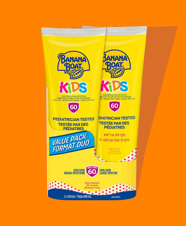 Banana Boat® Kids Sunscreen Lotion SPF 60 Twin Pack